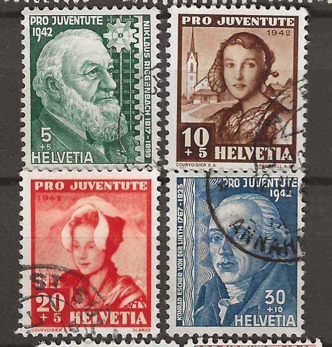 Tutti i francobolli: PJ042 - Pro Juventute 1942 obl. – Usato da Trélex venduto da Phil_Albert