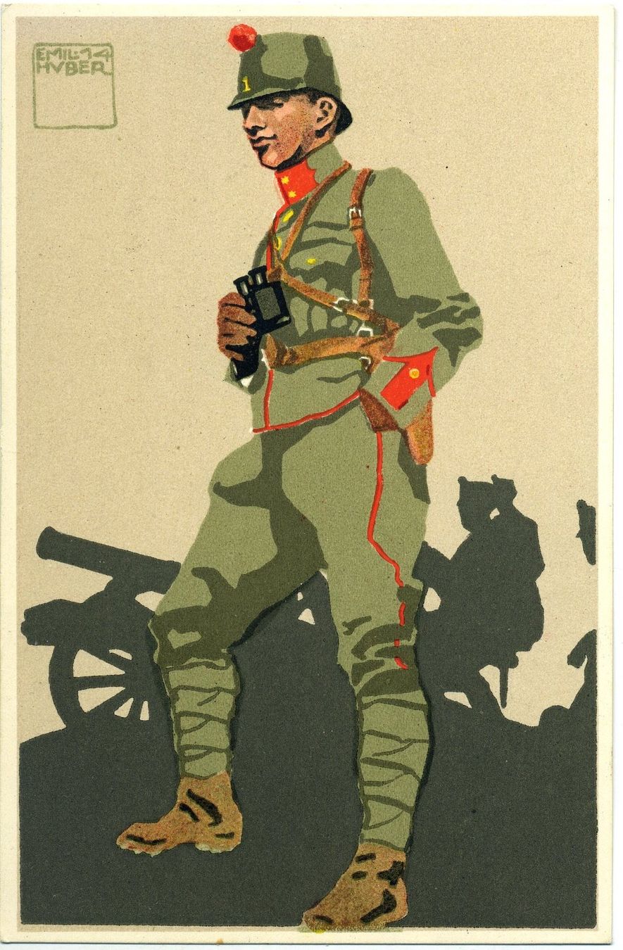 Cartoline postali: Militär AK. Emil Huber. 1916 – Usato da Versoix venduto da HELVETICA_1