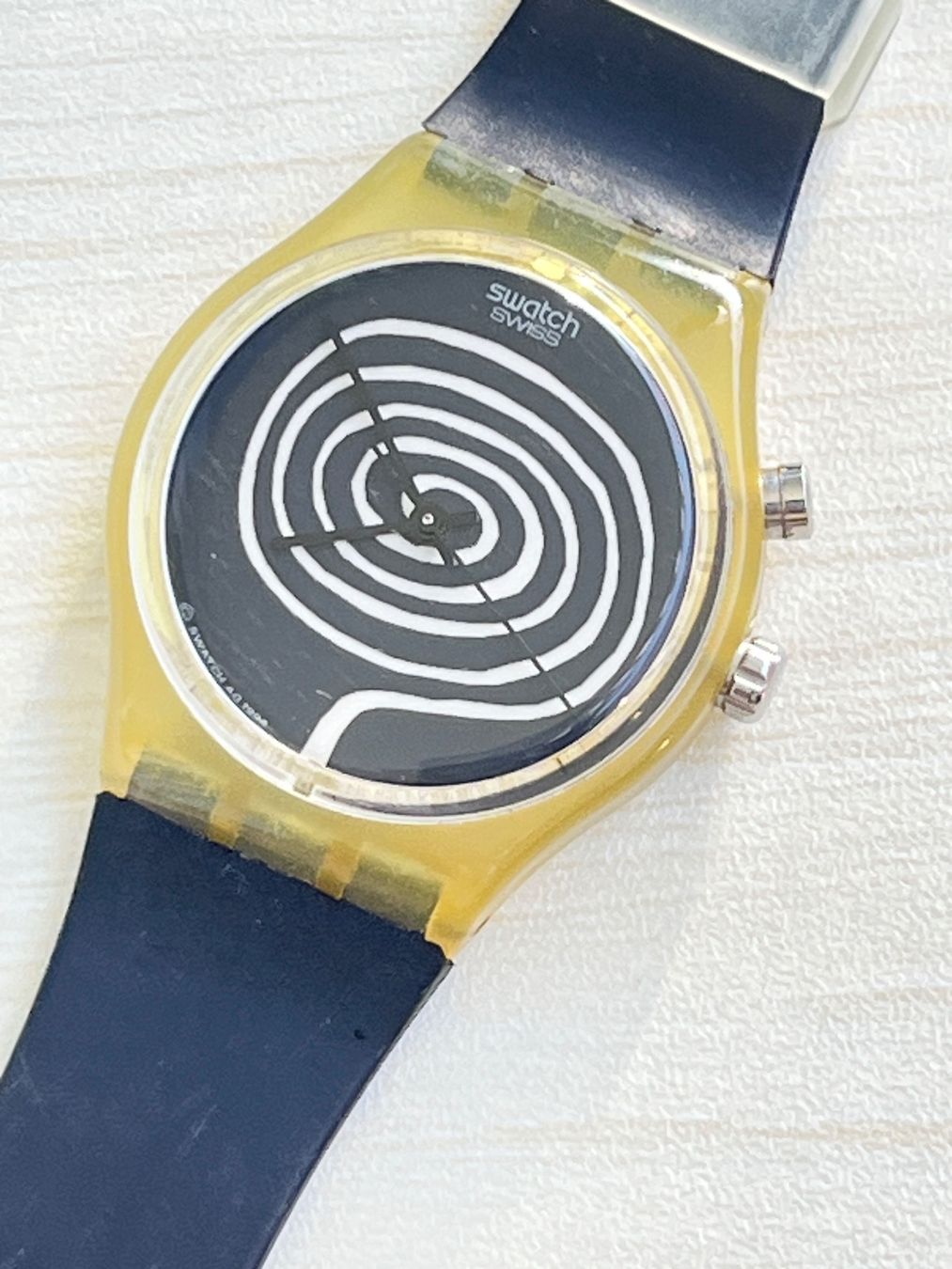 Swatch Orologi: Seltene Swatch Uhr mit Spiralmuster - Einzigartig! – Usato da Grenchen venduto da chththl