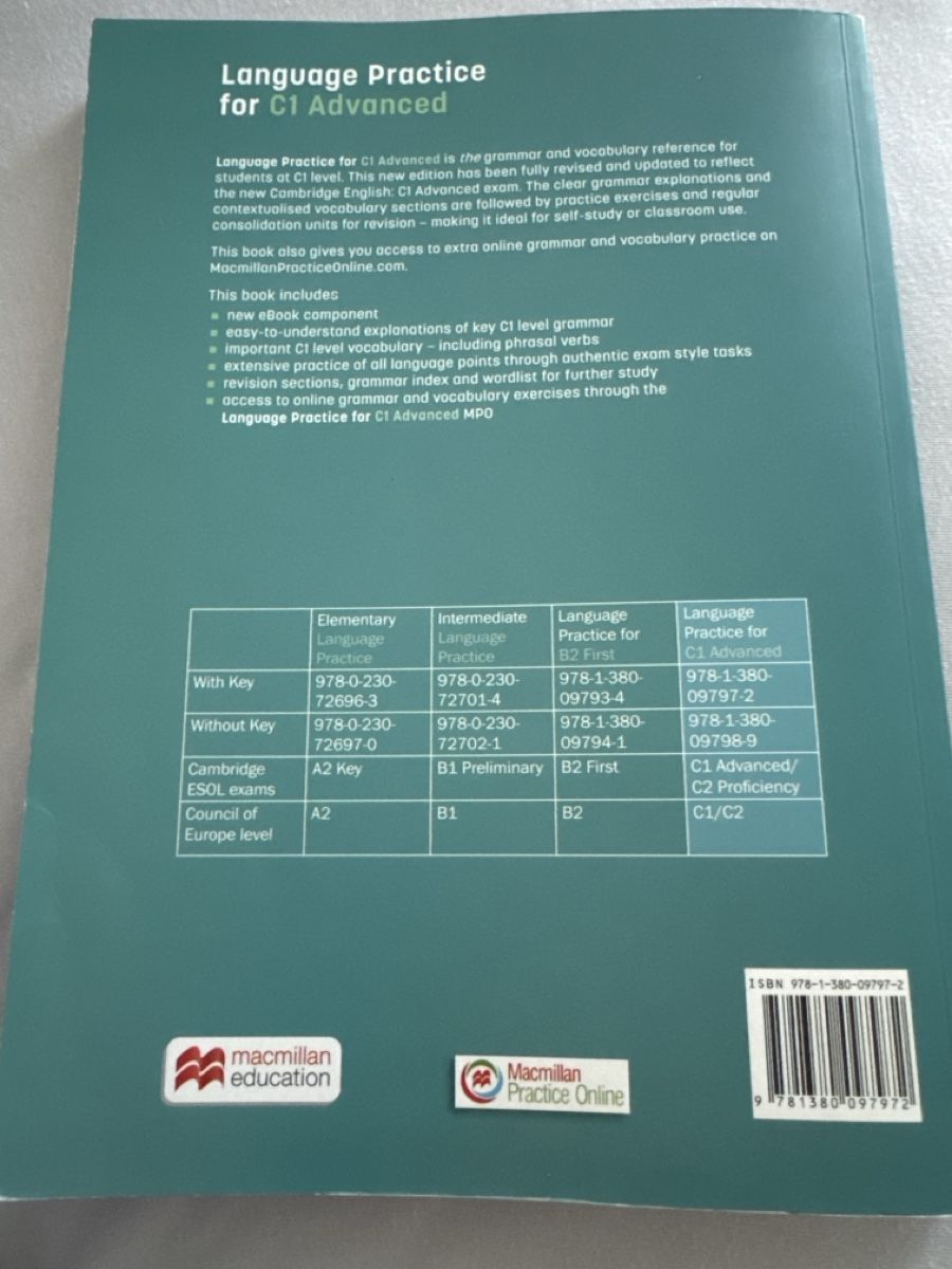 Libri: Language Practice for C1 Advanced – Michael Vince | – Usato da Ennetbaden venduto da Reynox 1