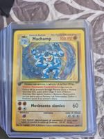 Carta Pokémon Machamp 8/102 Base Set prima edizione