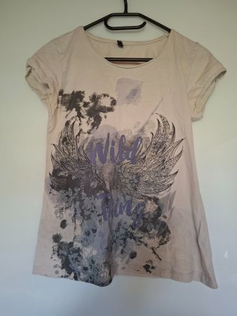 Damen T-Shirt beige Gr. M