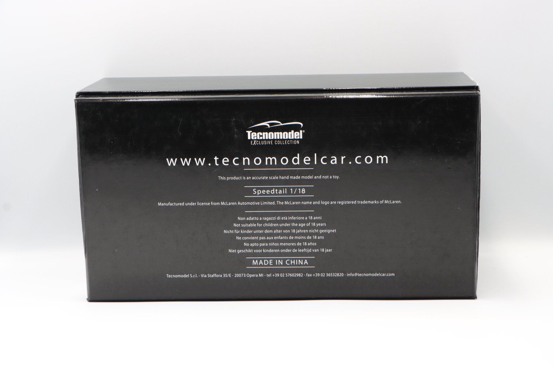 Mclaren Modellini d'auto: McLaren Speedtail 2020 1:18 Tecnomodels – Nuovo e nell'imballaggio originale da Bühl b.Aarberg venduto da modelldiecast 2