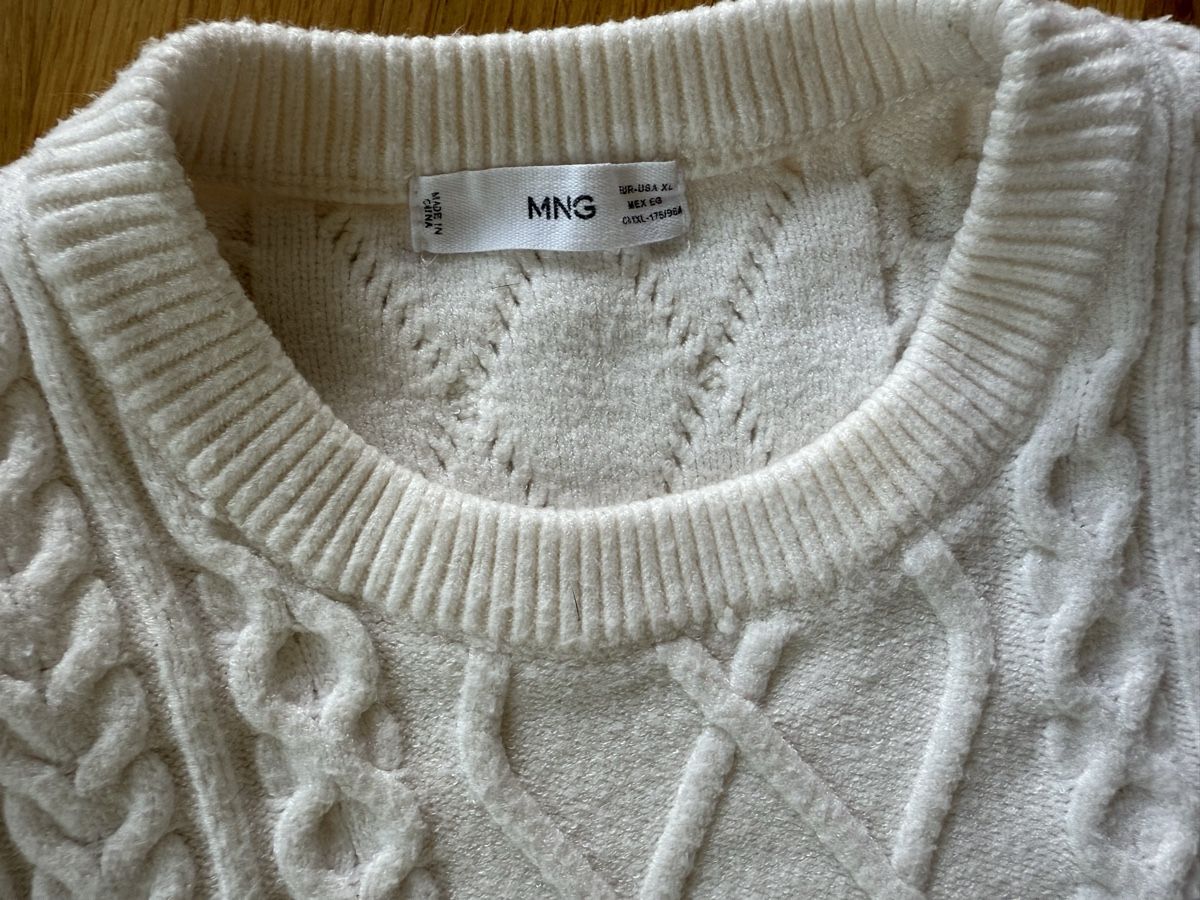 Mango Maglioni & Felpe: MANGO, Strickpullover, creme, Grösse XL – Usato da Basel venduto da sel_g 4