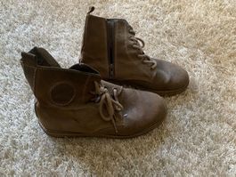 Halbhohe Schuhe Wildleder braun Gr.36 Schuhe