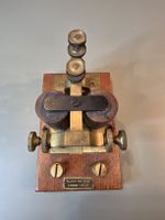Telegraf Elliott Brothers London Messing Holz antik</div>