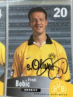 Signierte Karte Fredi Bobic BVB