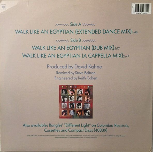 Dischi in vinile: Bangles – Walk like an Egyptian (12'' Single) – Usato da Grüningen venduto da azulvinyl 1