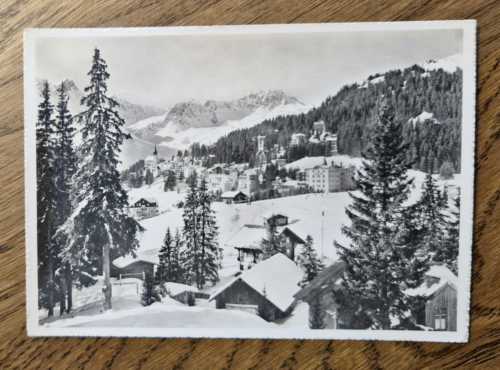 Cartoline postali: Winterliches Arosa 50iger Jahre – Usato da Ebikon venduto da Donar50