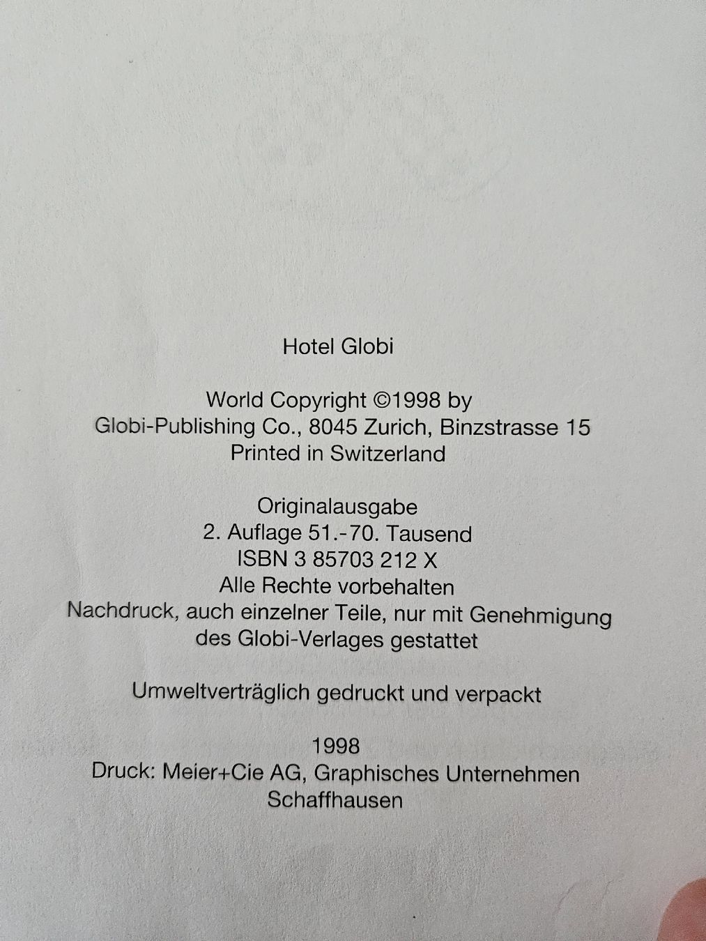 Libri: Globi Buch Hotel Globi – Usato da Kreuzlingen venduto da chr_pfn9 2