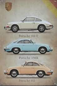 Schilder: Rusty BlechschildPORSCHE-3 MODELLE – Neu und originalverpackt aus Rupperswil von big-one-sale