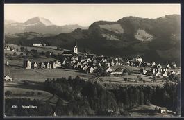 AK Mogelsberg, Ortsansicht mit Umgebung