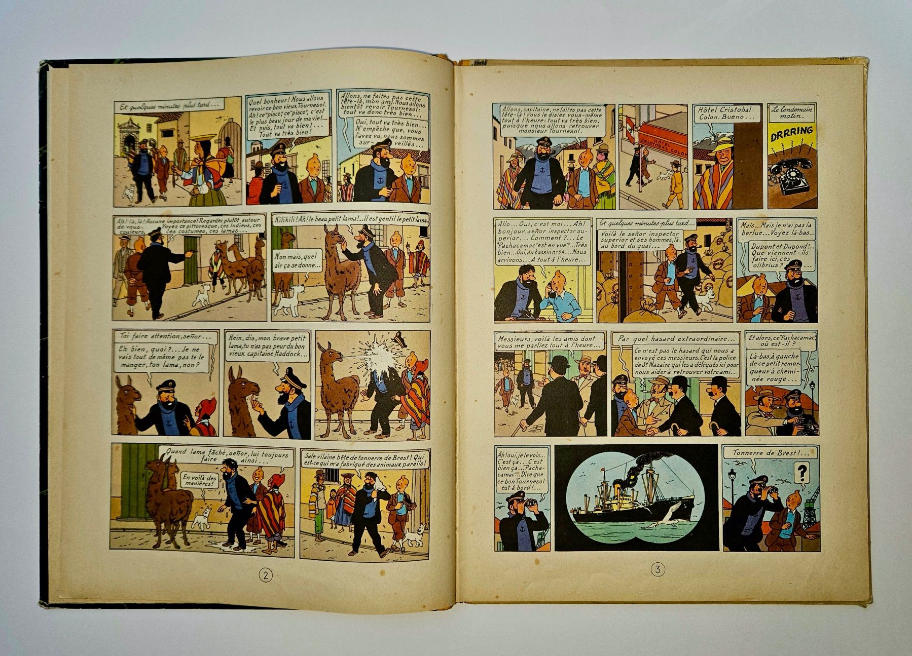 Comics: BD Tintin  LE TEMPLE DU SOLEIL  Edition 1960 – Gebraucht aus Plan-les-Ouates von gab_cgf6 4