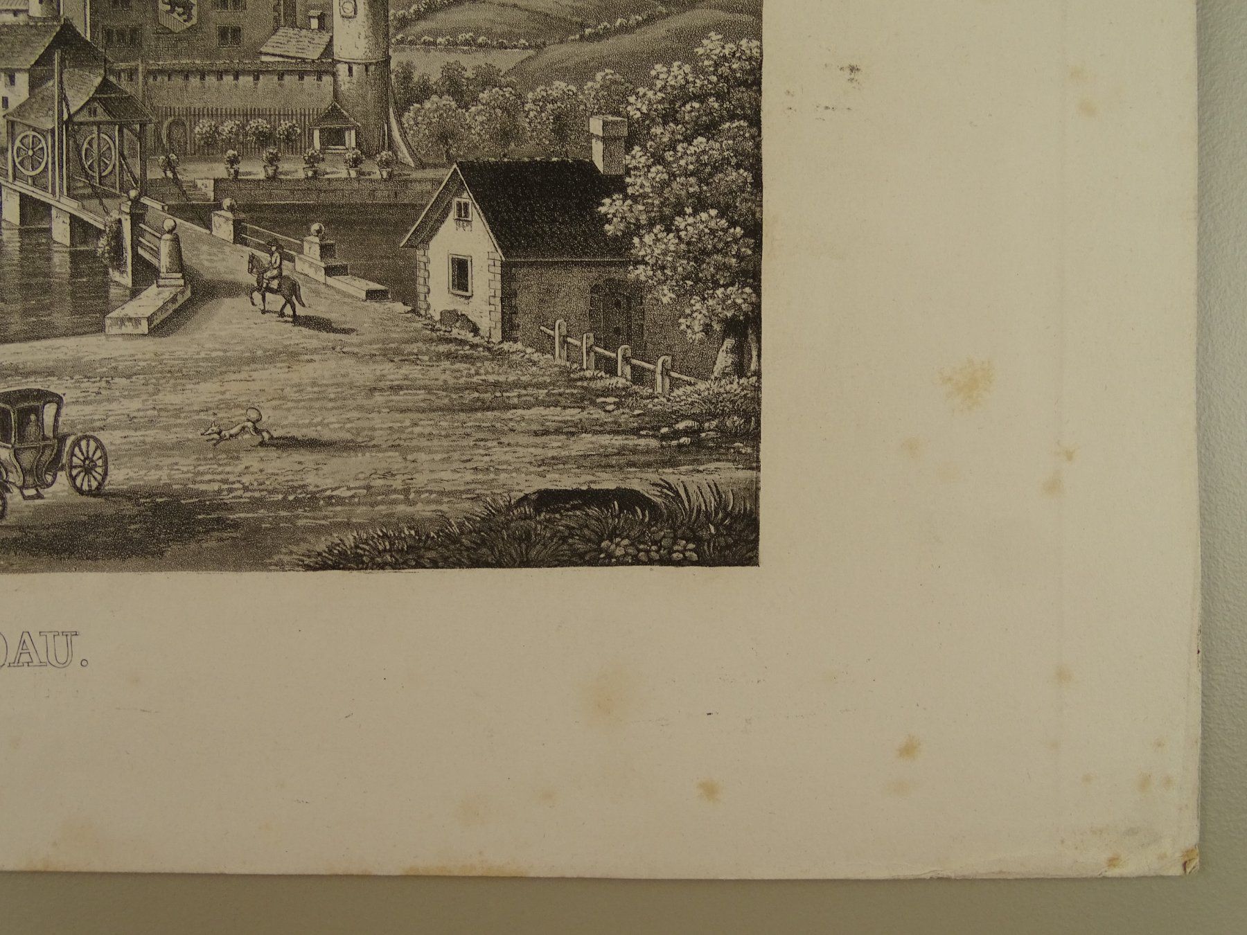 Incisioni: NIDAU, AQUATINTA 1857 – Usato da Grüningen venduto da Kartensammler 7