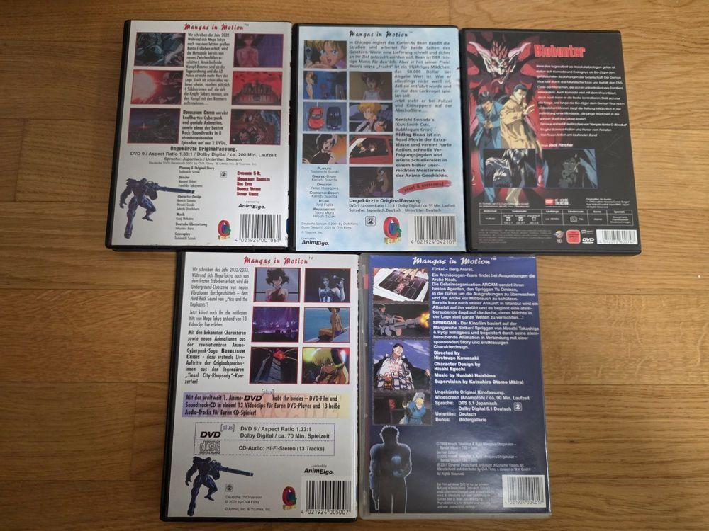 Tutti i DVDs: 5 Animes - Deutsch oder mit dt. Ut. - OVA - Riding Bean – Usato da Ottenbach venduto da TimelessEmotions. 1