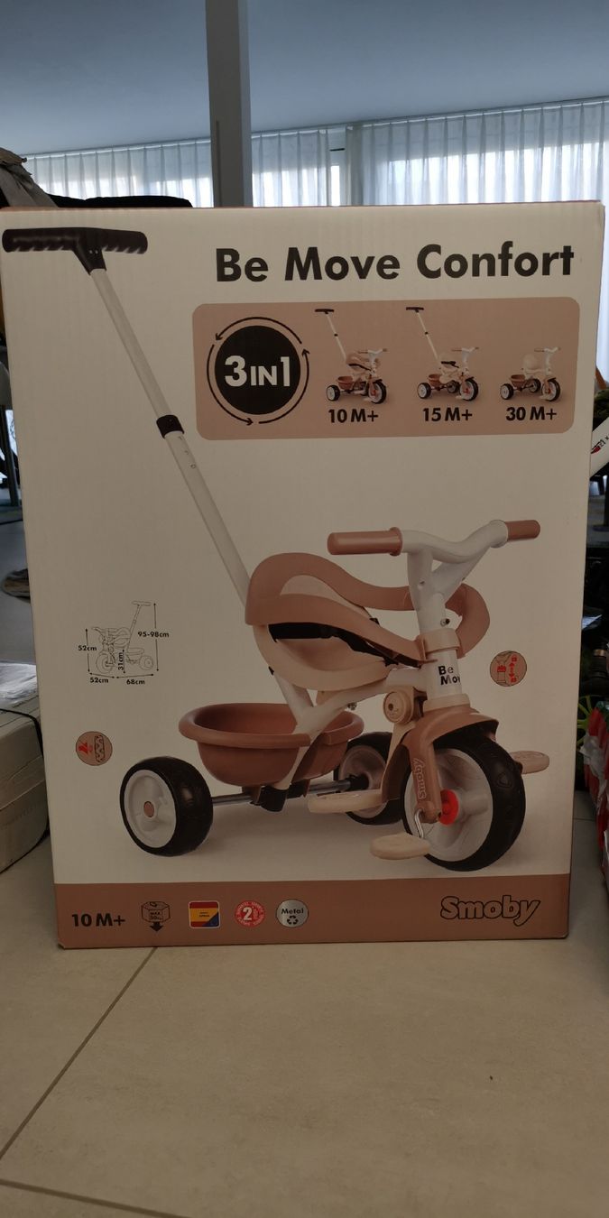 Smoby Veicoli per bambini: Smoby Be Move Confort Dreirad 3in1, NEU – Nuovo e nell'imballaggio originale da Itingen venduto da schweizersternchen