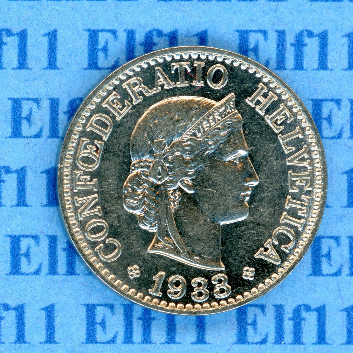 Tutti le monete: CHF___0.10 1933 vz-unz 10 Rappen – Usato da Widnau venduto da Elf11