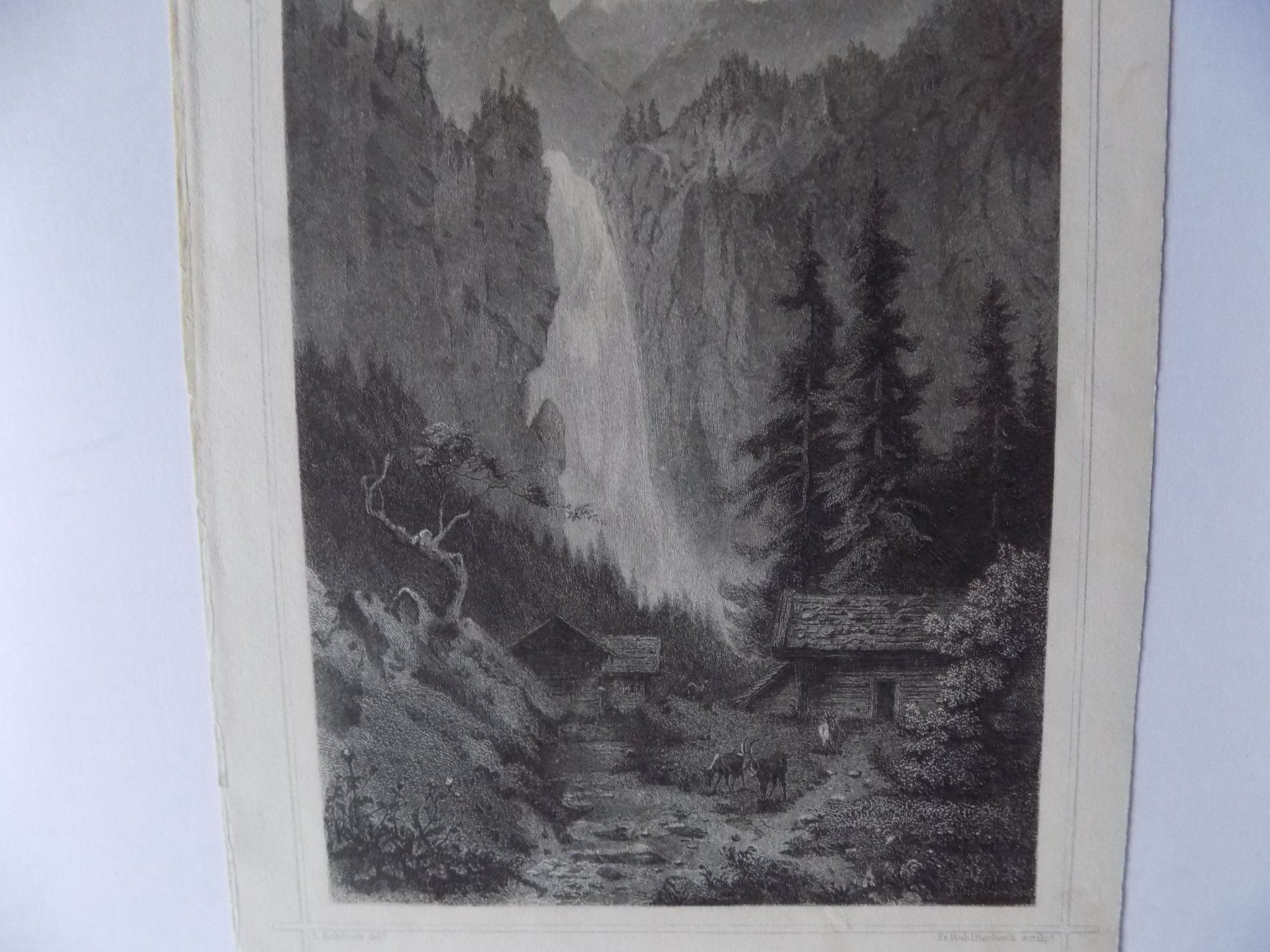Gravures: Staubibach im Schächental Rohbock – D'occasion à Risch par Antikfee 2