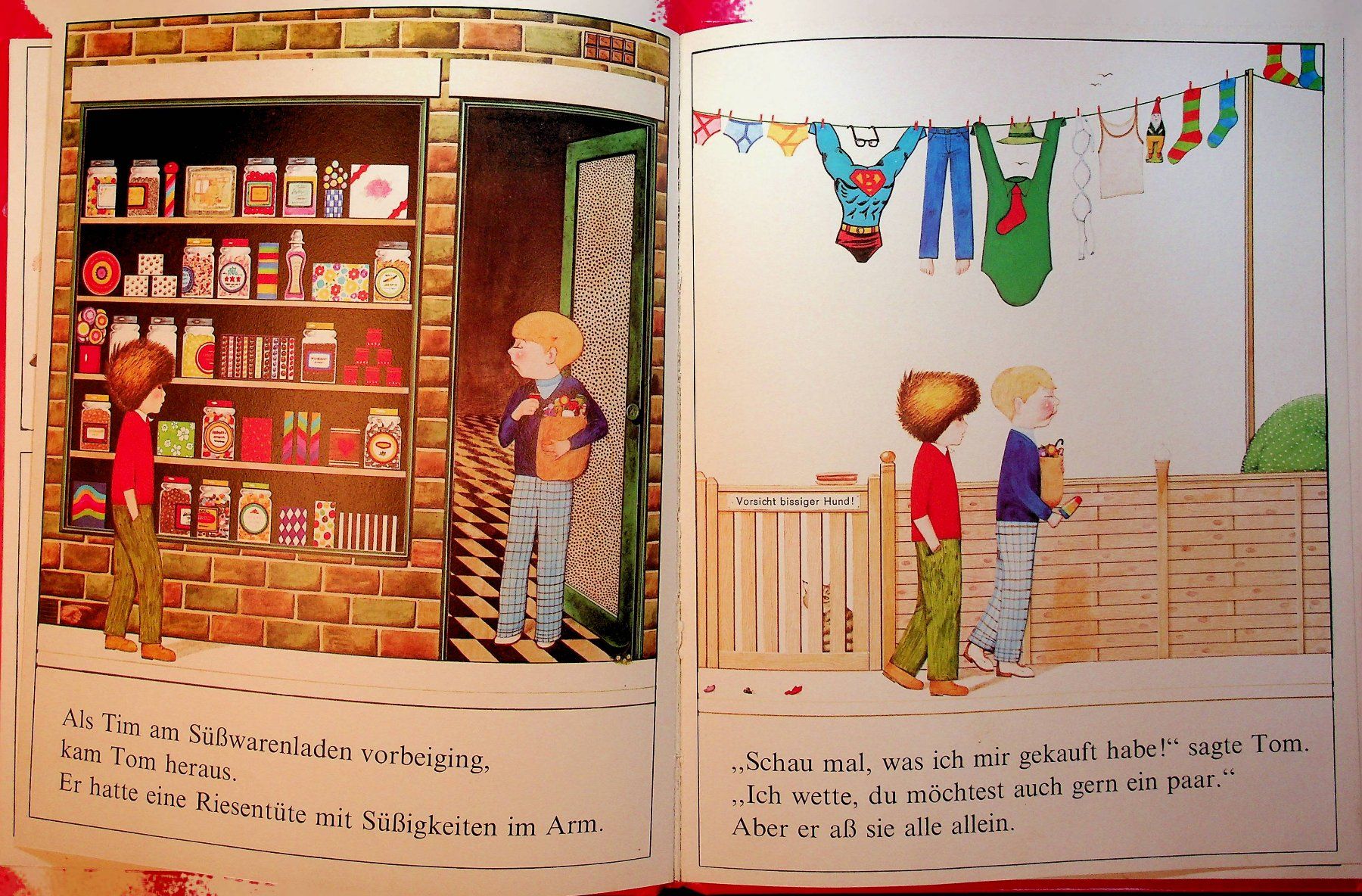 Libri: Anthony Browne Tim und Tom Herder© 1981 – Usato da Reitnau venduto da Zaomir 7