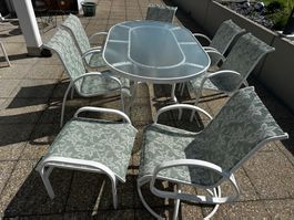 Garten Tisch, Stühle, Schaukel-Drehstühle, Ottomane