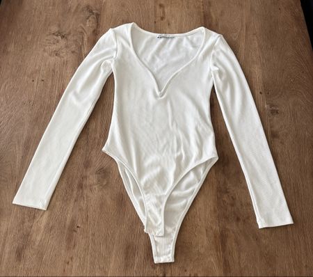 Body Zara white long sleeve size S