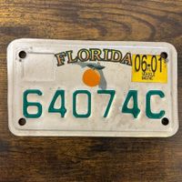 🇺🇸 U.S. Motorradnummer, Florida 64074C - (18x10cm)