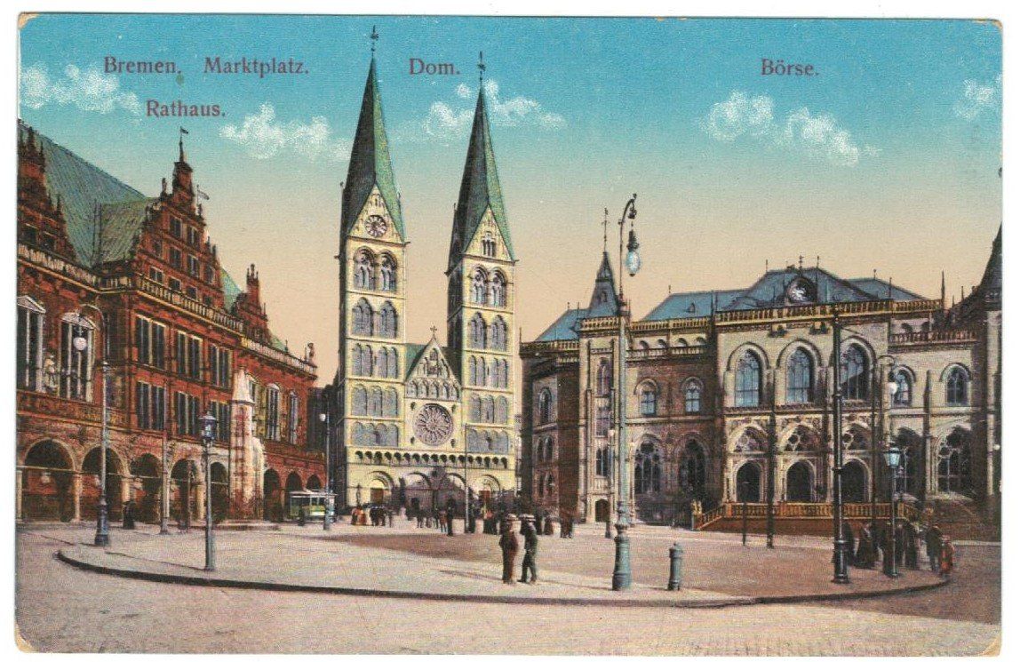 Ansichtskarten: AK Bremen, Marktplatz – Gebraucht aus Zürich von Tolima194