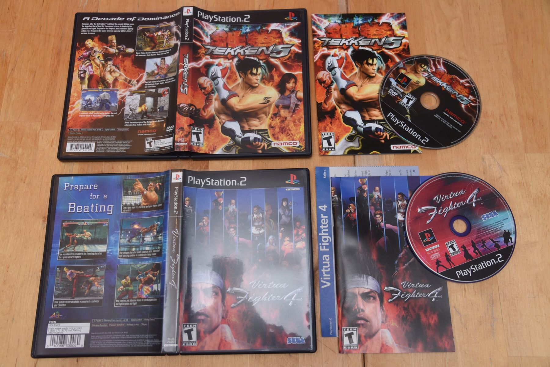 Giochi: Tekken 5+Virtua Fighter 4 (CIB) – Usato da Frenkendorf venduto da gelbeZinnie