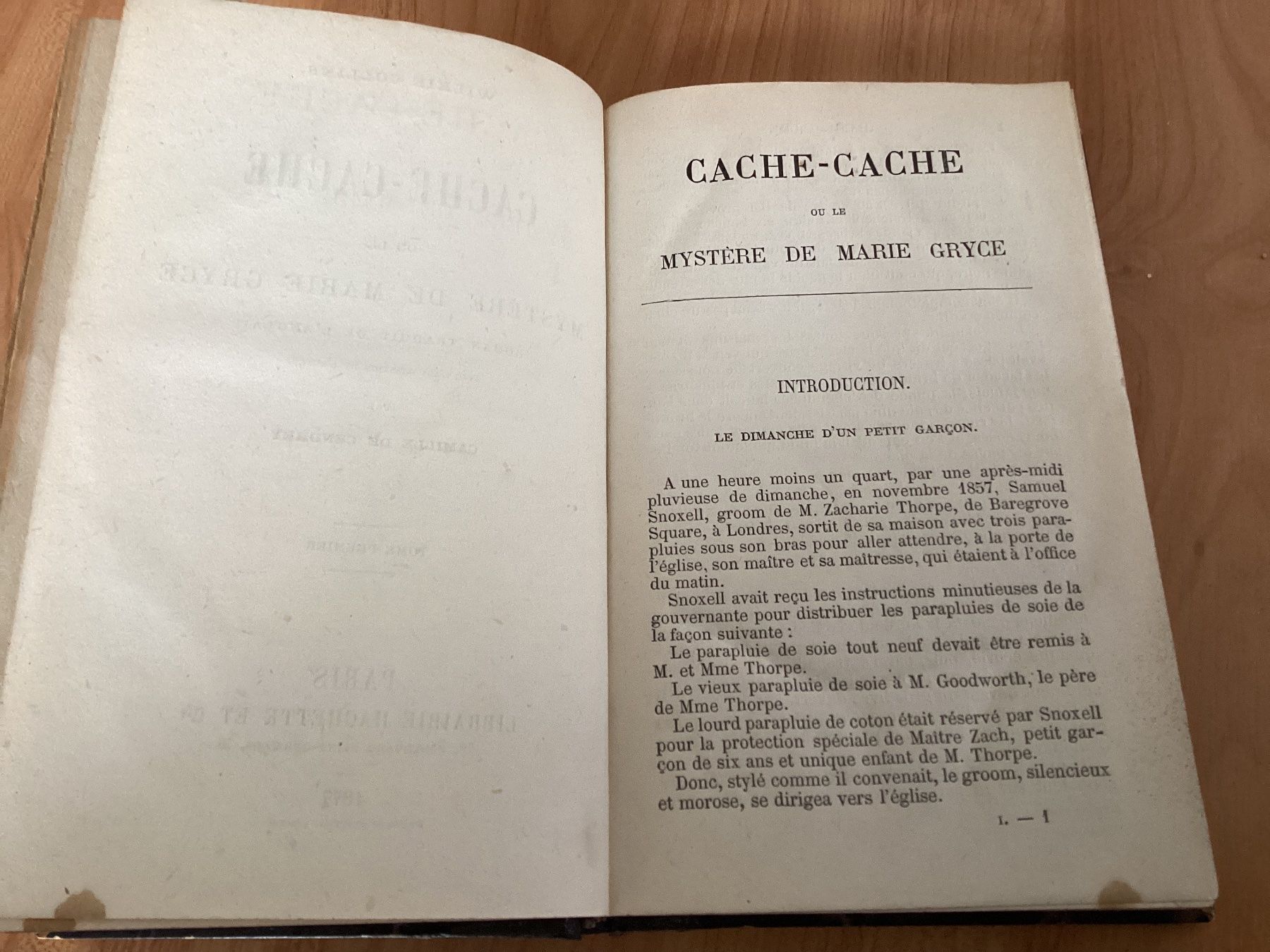 Libri: Cache - Cache ou le Mystère de Marie Gryce 1877 – Usato da Bursinel venduto da don_ccb9 4