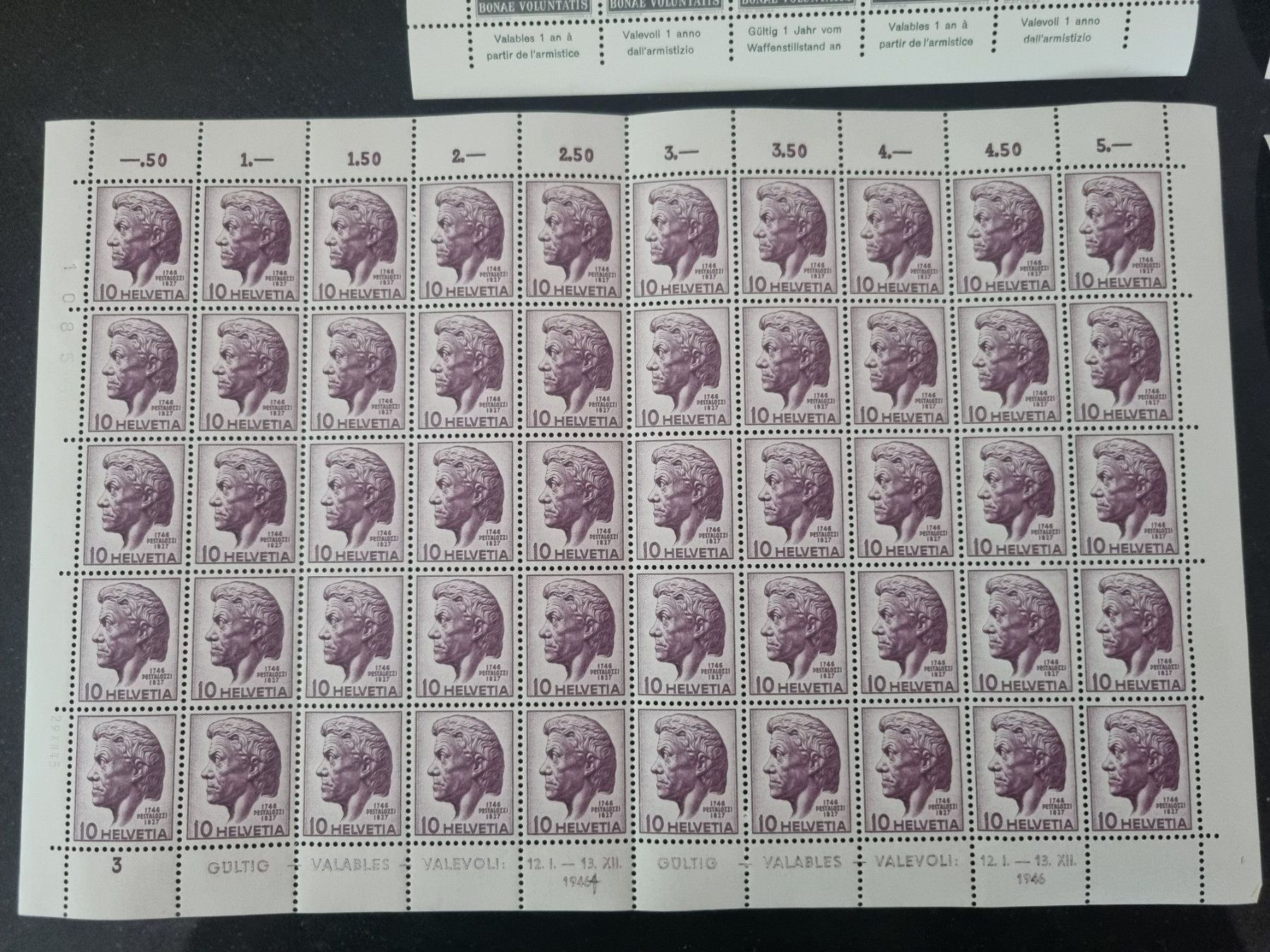 Tutti i francobolli: 1941 - 1948 : 6 postfrische Originalbogen ** – Nuovo (secondo la descrizione) da Gümligen venduto da Geniusbuy 5
