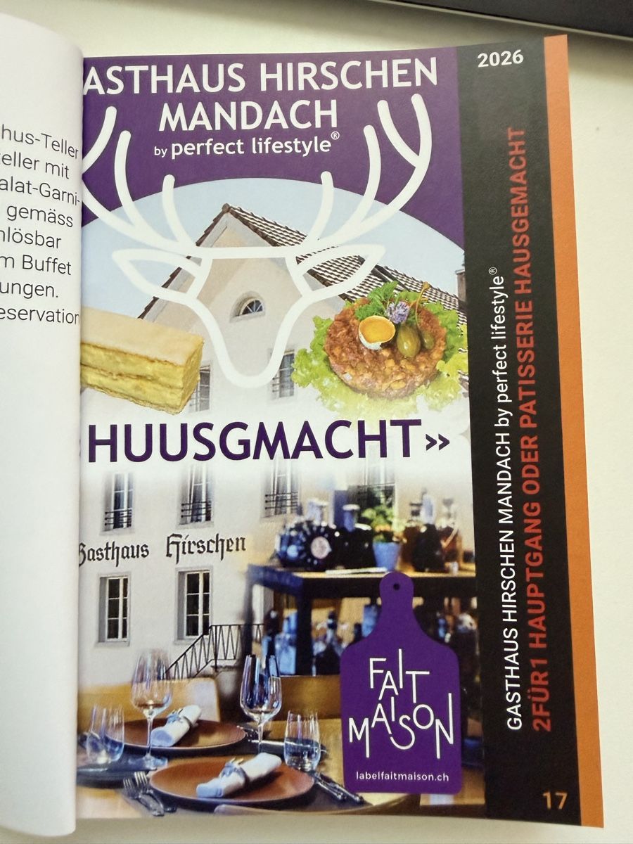 Buoni: 2für1 Gutschein Hirschen Mandach – Nuovo (secondo la descrizione) da Oberwil-Lieli venduto da moderngirl
