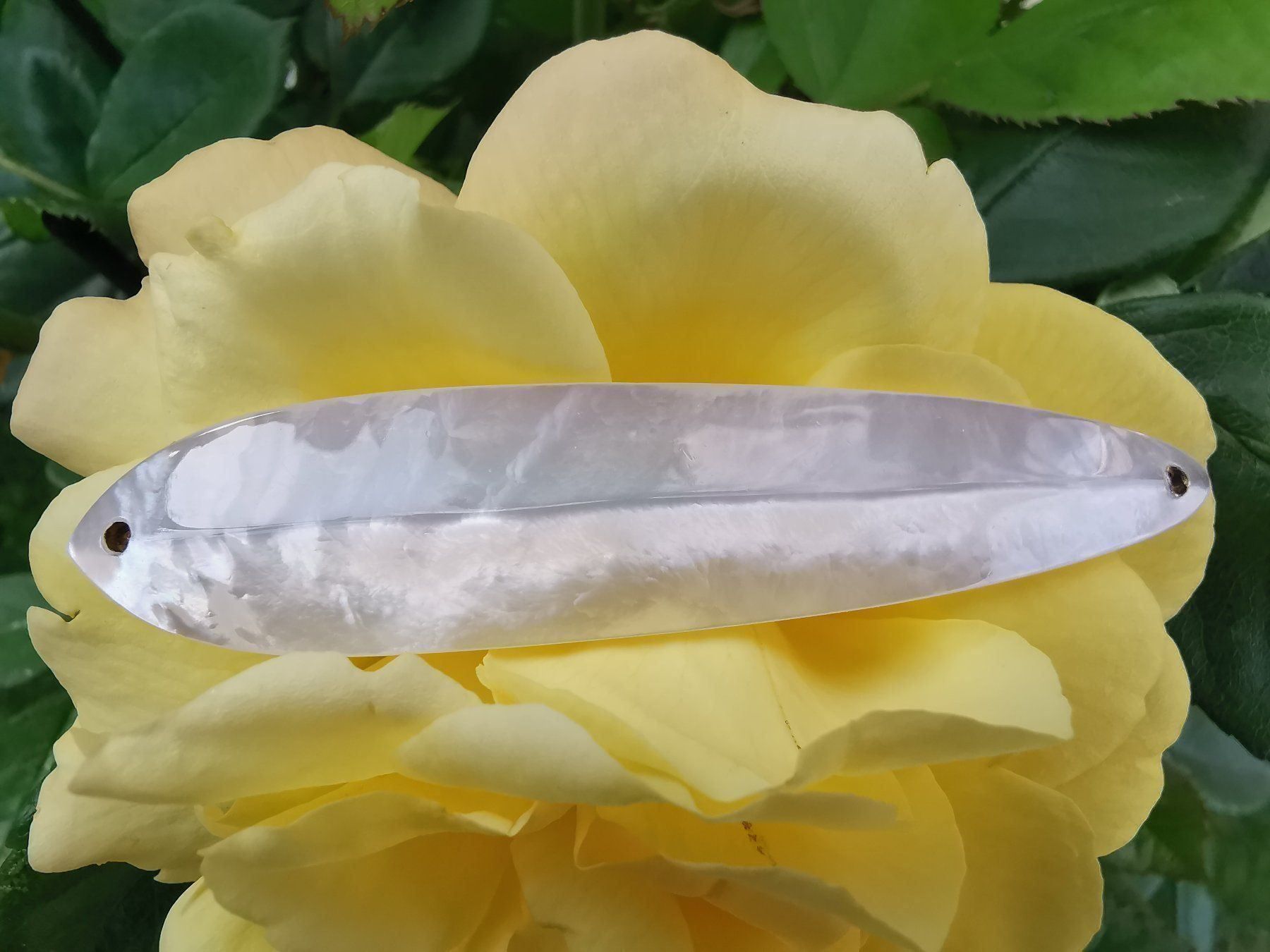 Esche: Diamond Crystal Premium Perlmuttspange ca. 85mm – Nuovo (secondo la descrizione) da Arbon venduto da Helmuth 3