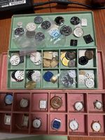 Lot cadrans et boîtiers de montres divers état occasion