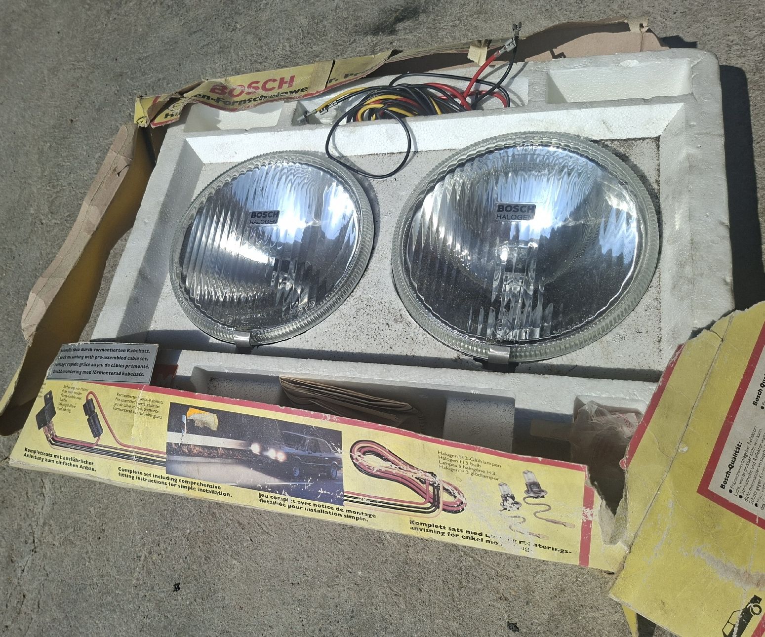 Bosch Scheinwerfer: Bosch Halogen Fernscheinwerfer touring 190 neu – Neu und originalverpackt aus Aadorf von classicpower02