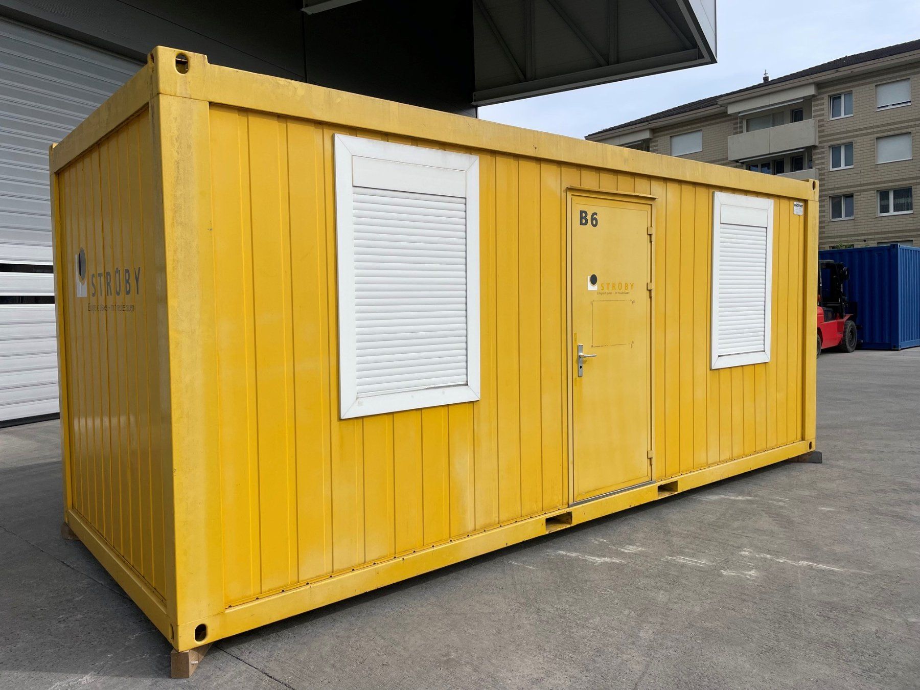 Contenitori edile: Baucontainer, Container, Bürocontainer, Baracke, Baustelle! – Difettoso da Kradolf venduto da BKSAG 2