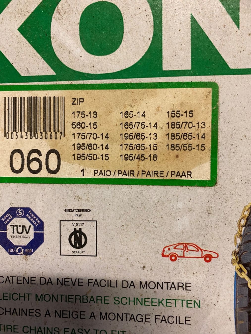 Catene da neve: Schneeketten – Usato da St. Pantaleon venduto da fixx96 1