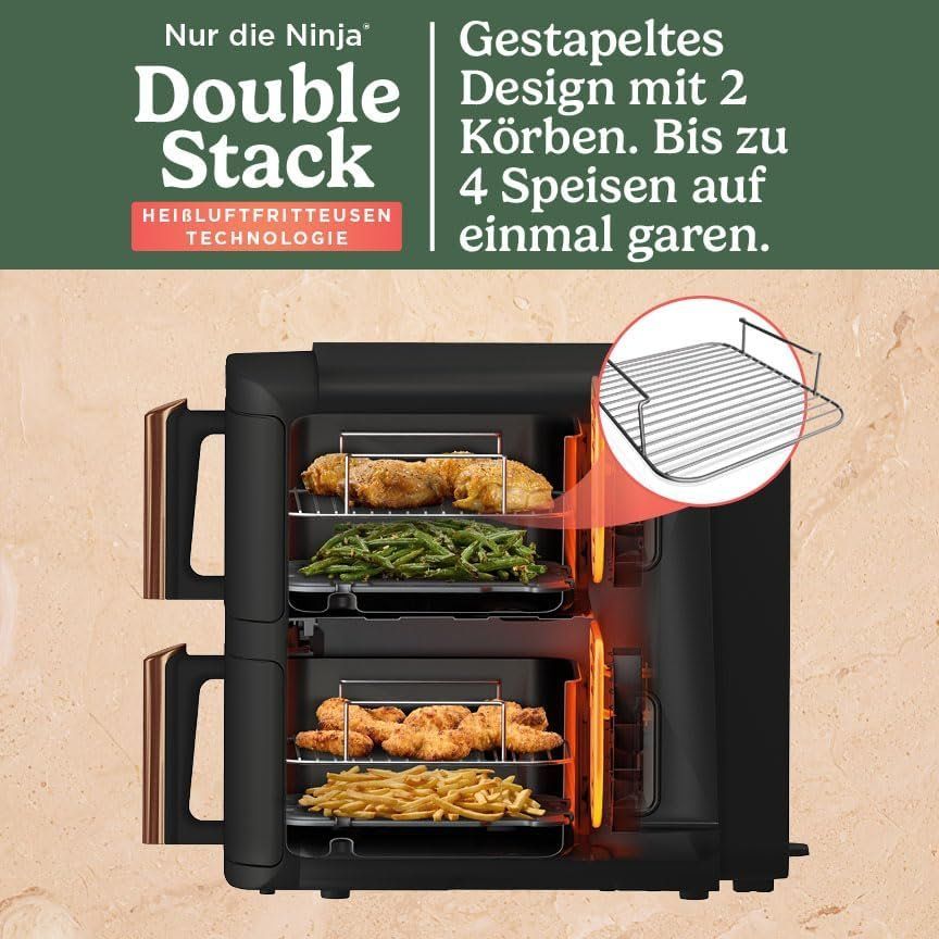 Küchengeräte: Airfryer Ninja Double Stack XL | 9.5L | Farbe:schwarz-kupfer – Gebraucht aus Niederlenz von nathanJF 1