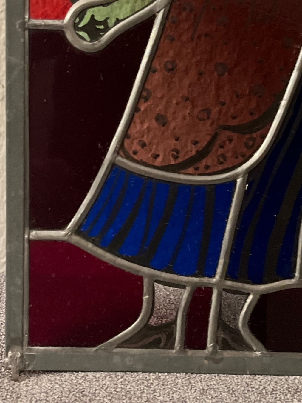 Dipinti: Jacques Düblin Buntglasscheibe mit Bleifassung – Usato da Basel venduto da PAUL_ART 8