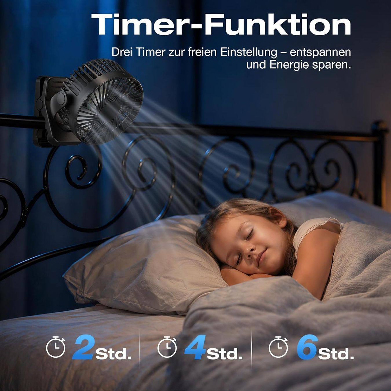 Ventilatori: USB Tischventilator Akku 12000 mAh Clip Magnet Timer – Nuovo e nell'imballaggio originale da Suhr venduto da SchnapperCH 7