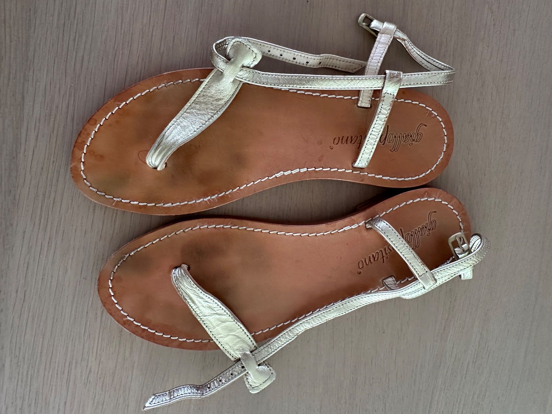 Scarpe da donna: Sandalen gold – Usato da Zürich venduto da Anniroc016 3