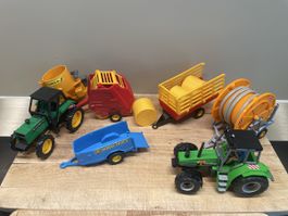 Traktoren und Anhänger Spielzeugset