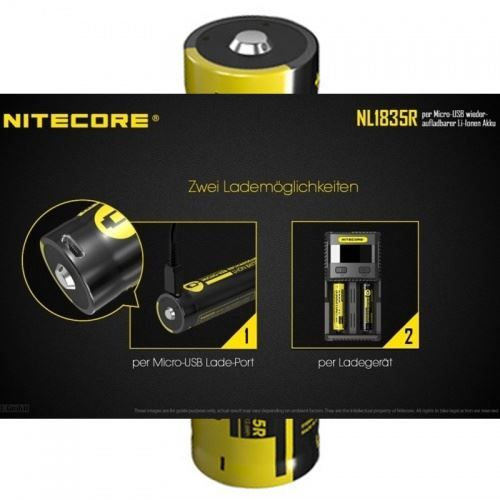 Accessori: Nitecore Li-ion Akku 18650 3,6 Volt,  35 – Nuovo e nell'imballaggio originale da Hünenberg venduto da Akkushop-Schweiz 2