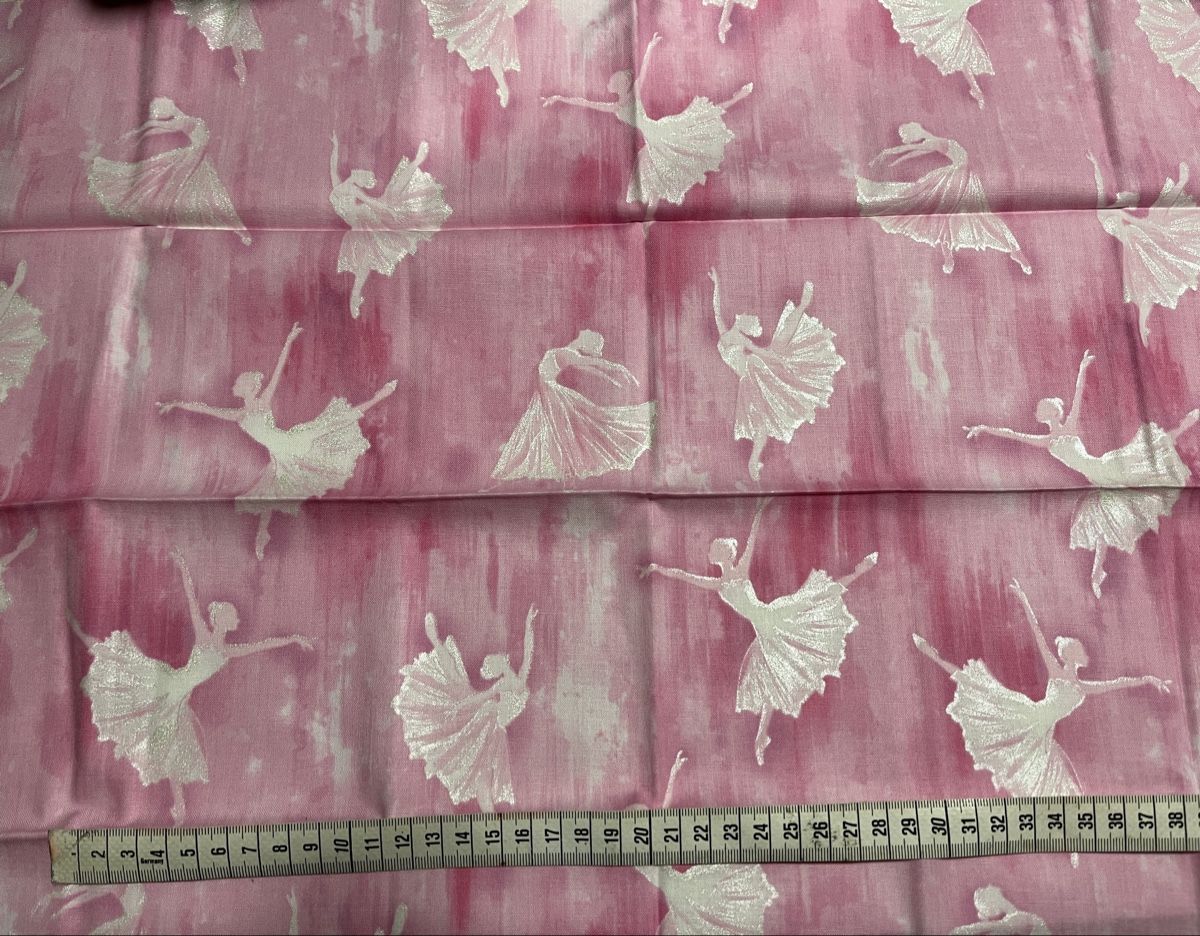 Tessuti: Patchworkstoffe Ballet 7 FQ rosatöne-silber – Nuovo (secondo la descrizione) da Seuzach venduto da KreativmitStoff 4
