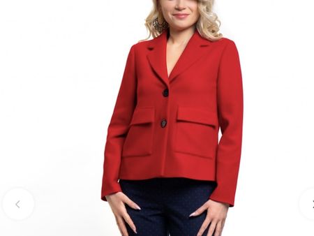 Chice rote Kurzjacke / Blazer - Grösse 36 und 48 nur verfügb