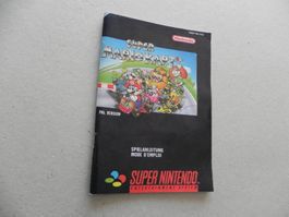 Anleitung SNES Nintendo Super Mario Kart