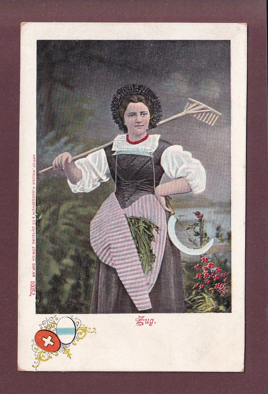 Cartoline postali: TRACHT - Zug – Usato da Pully venduto da nicecards