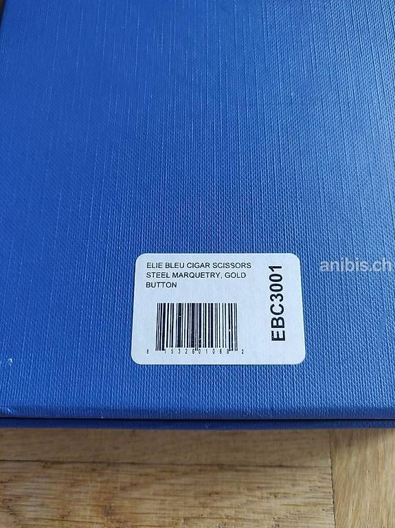 Sigari: Coupe cigare ciseaux Elie Bleu – Nuovo e nell'imballaggio originale da Genève venduto da FadiF 2