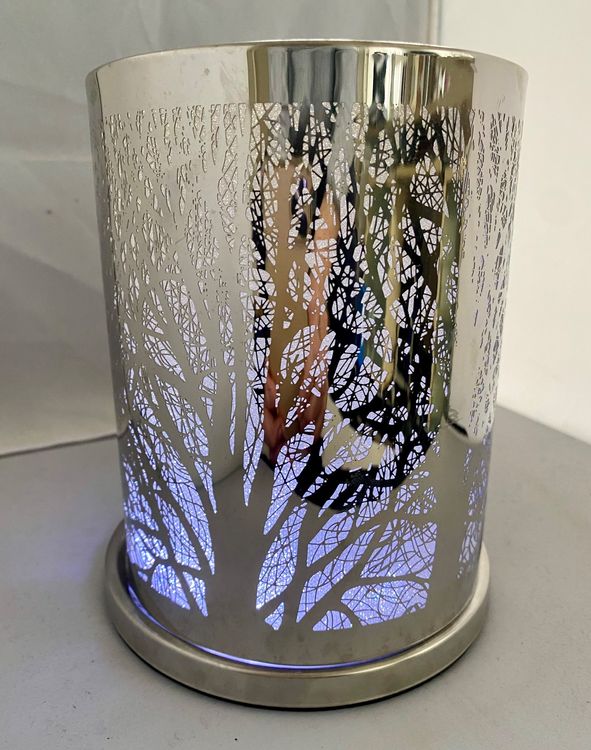 Partylite Windlicht mit Baumsilhouetten Ø 12.5 cm, Höhe 17cm Kaufen
