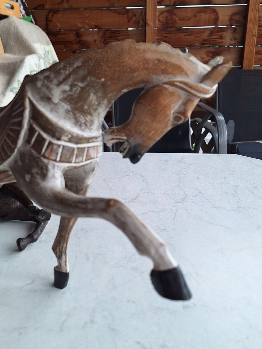 Statuette: DEKORATION 2 PFERDE TIERFIGUREN – Usato da Huttwil venduto da Kunterbuntli 5