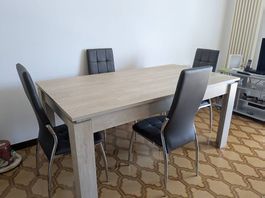 Tavolo da pranzo con 4 sedie 